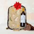 Aires de vino blanco portugués con vasos para 4