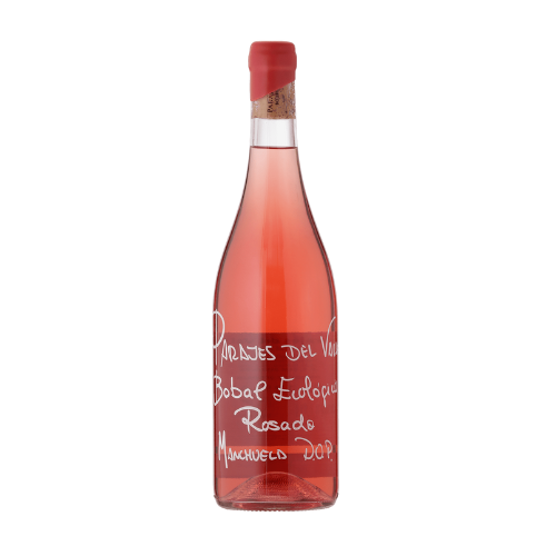 Botella de Parajes del Valle Rosado Bobal